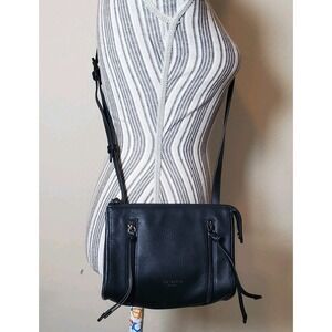 Ted Baker London Hennleyy Crossbody Small Leather Bag Black Tassel Zip NWOT
